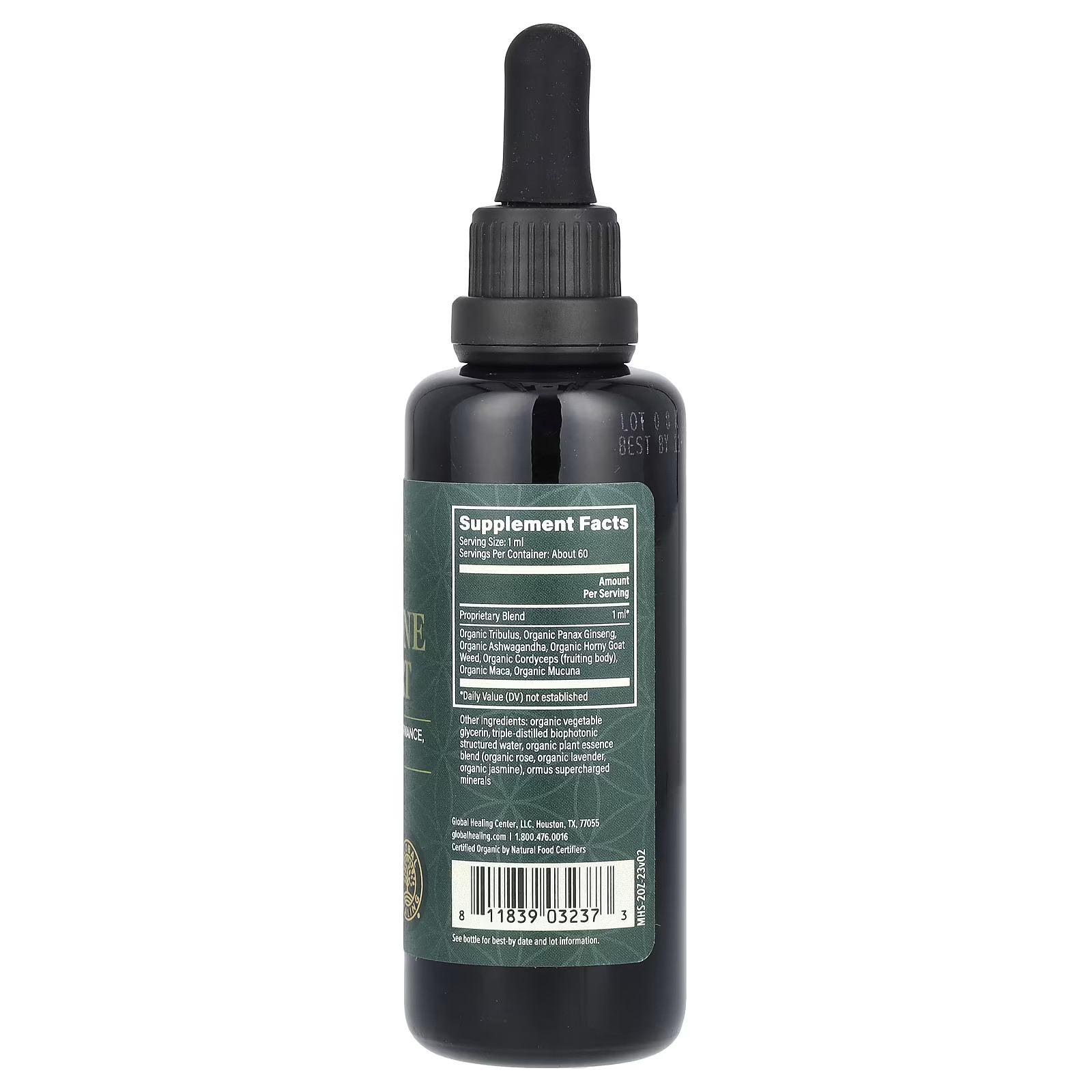 2 X Global Healing, Raw Herbal Extract, Men's Hormone Support, 2 fl oz (59.2 ml)