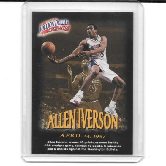 1997-98 Fleer - Million Dollar Moments Contest Allen Iverson #13