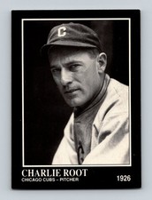Charlie Root Chicago Cubs 1926 Sporting News Conlon Collection Card