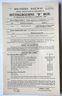 Southern Railway Sittingbourne B Box signalbox special instructions 1930