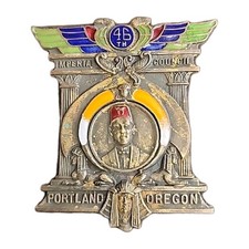 AntiqueShriner 46th Imperial Council Enamel Pin Childrens Hospital Vote Yr 1920