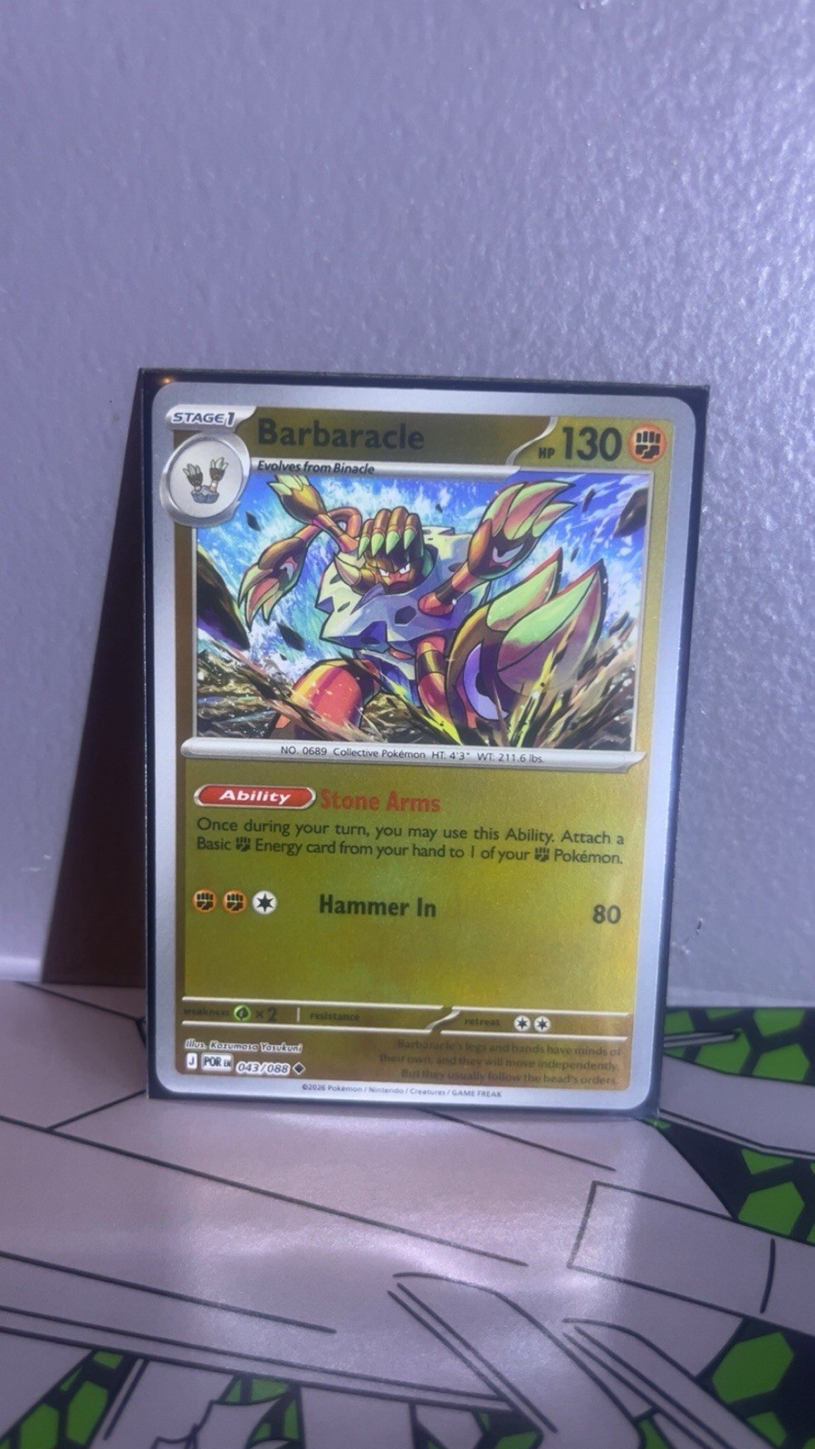 2026: Barbaracle 43/88 - Reverse Holo - NM/M - Perfect Order