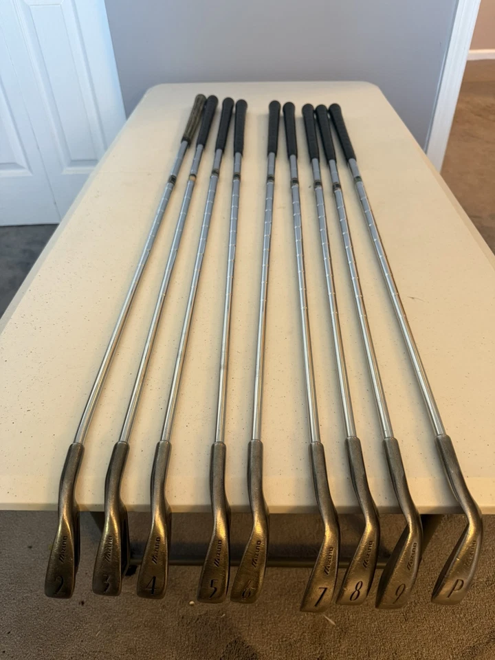 Mizuno Altron FWD irons 2 thru Pw golf clubs RH stiff steel shafts dynaflex 1100 - Image 4 of 4