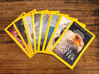 National Geographic Magazine Lot 2018 8 Issues Jan Mar Jun Oct Dec Bulk
