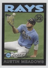2021 Topps 1986 Baseball 35th Anniversary Black /299 Austin Meadows #86B-6 0f3j