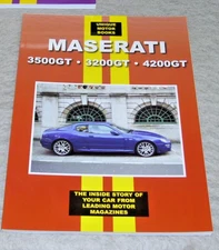 MASERATI 3500GT 3200GT 4200GT MOTORING MAGAZINE ROAD TEST REPRINTS BOOK UNIQUE