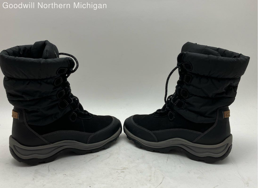 Clarks 261132714065 Black Solid Winter Boots Wome… - image 2