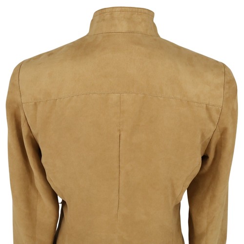 Coldwater Creek Jacket Womens 4 Rust Brown Microsuede Lined Blazer Button Up - Picture 19 of 24