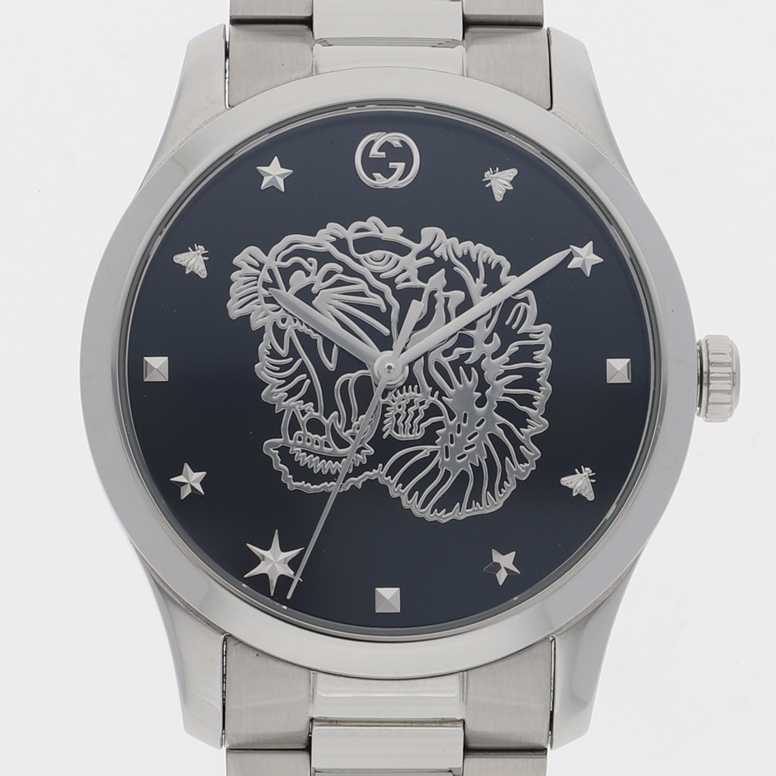 Gucci G Timeless Black Stainless Steel Watch YA1264125-image