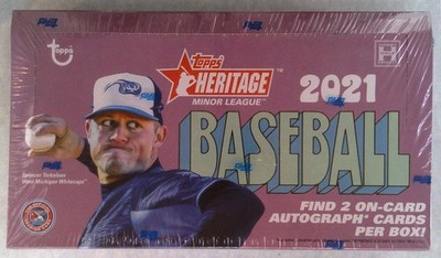 2021 TOPPS HERITAGE MINOR LEAGUE BASEBALL HOBBY BOX FACTORY SEALED
