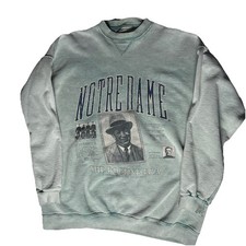 Vintage 80s 90s University of Notre Dame Sweatshirt Galt Sand Rockne Era Size XL