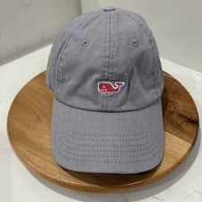 Vineyard Vines Hat Strap Back Blue Whale Logo Adjustable Dad Cap Preppy Men