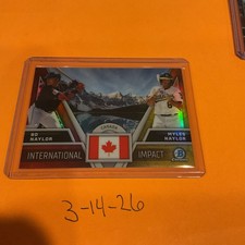 2024 Bowman Chrome - International Impact #II-18 Bo Naylor, Myles Naylor (RC)