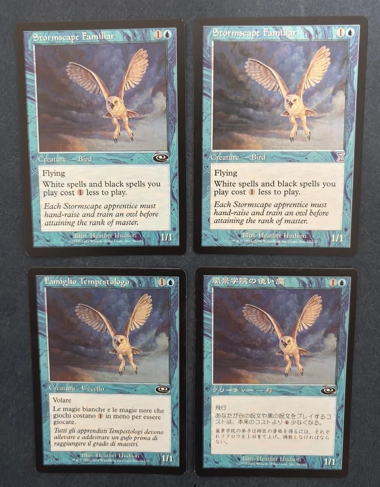 MTG 4X STORMSCAPE FAMILIAR PLANESHIFT & TIME SPIRAL ITALIAN + JAPANESE + ENGLISH - Image 3 of 4