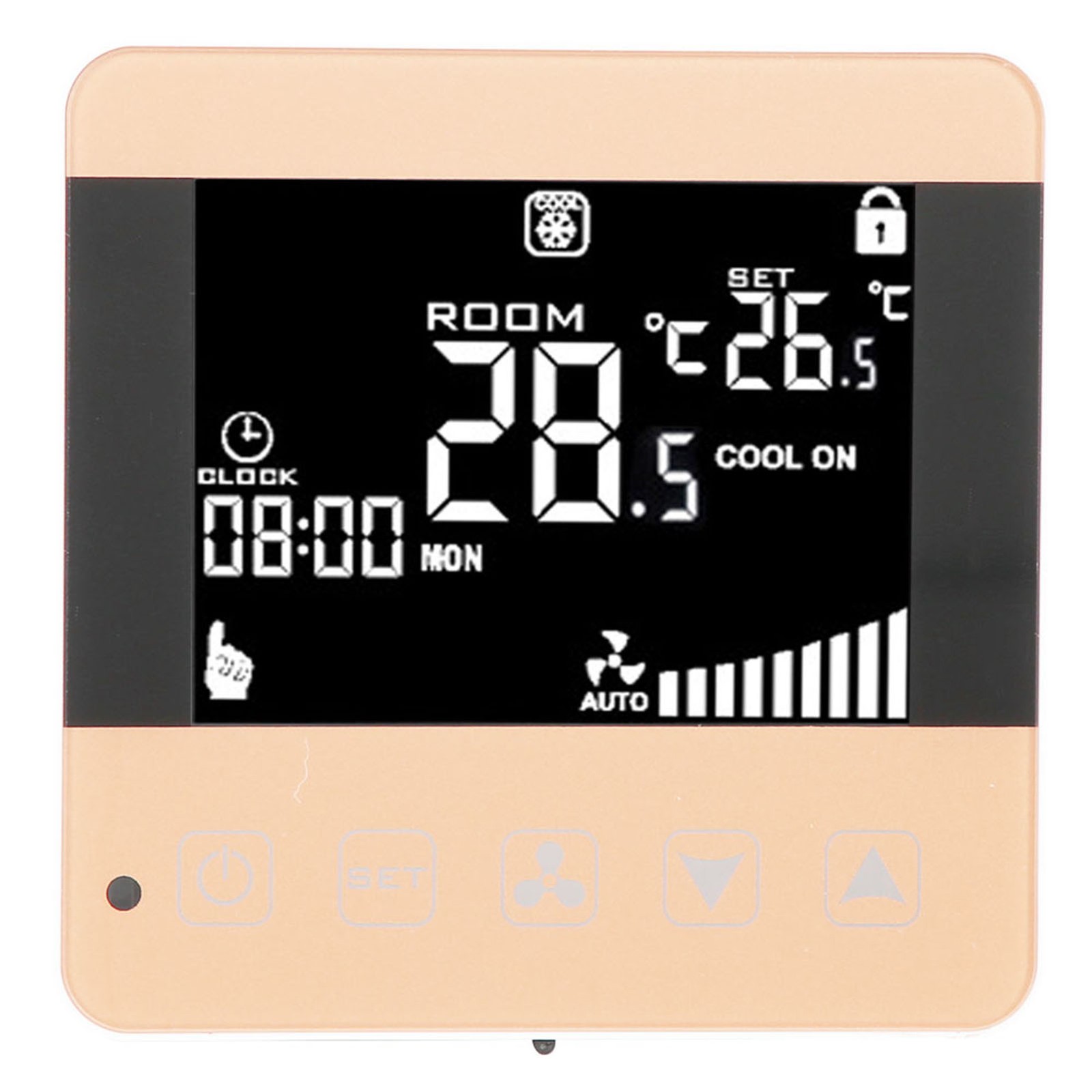 Intelligent LCD Digital Central Air Conditioner Fan Coil Unit Thermostat