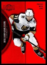 2021-22 SkyBox Metal Universe Precious Gems Red William Karlsson /100 Vegas