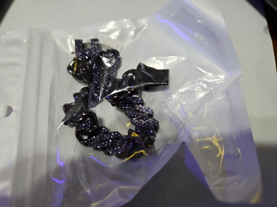 Pulsera de cadena de goteo Invicta Elements para hombre púrpura lluvia 80893 nueva en paquete $79 venta al por menor Foto 4 de 4