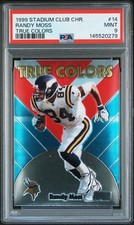 1999 Stadium Club Chrome Randy Moss True Colors PSA 9 Minnesota Vikings HOF #14