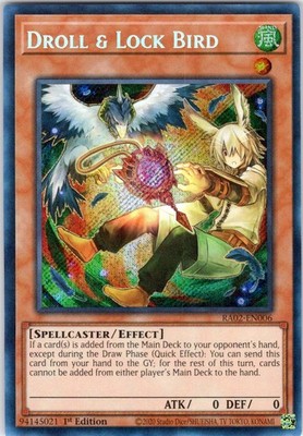 Droll & Lock Bird (Alternate Art) (Secret Rare) RA02 RA02-EN006 NM