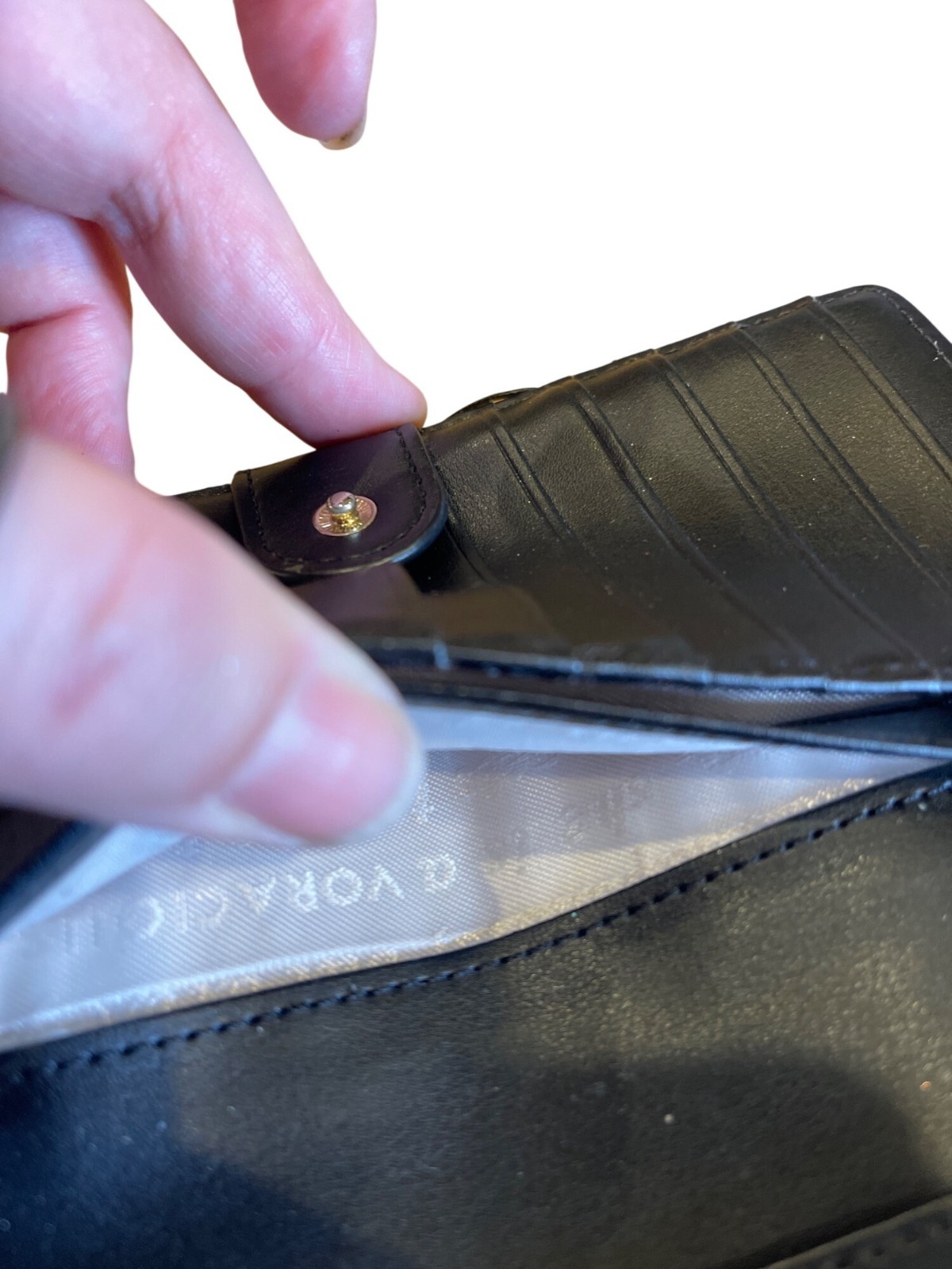 Kate Spade New York Hawthorne Lane Spinner Stacy wallet in rich navy multi with thumbnail 7