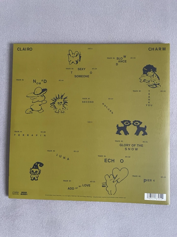 Clairo - Charm Webstore Exclusive Purple Marbled Vinyl LP - Image 4 of 4