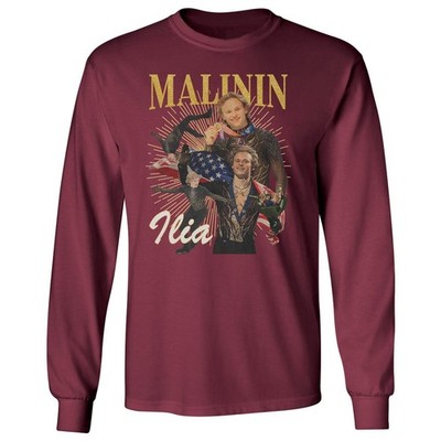 Ilia Malinin Inspired Collage | Figure Skating Champ Long Sleeve T-Shirt