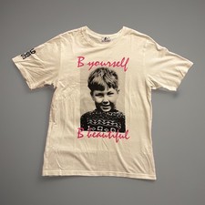 Hysteric Glamour CUTS Boy Graphic Print Ivory White T-shirt Unisex S Y2K Japan