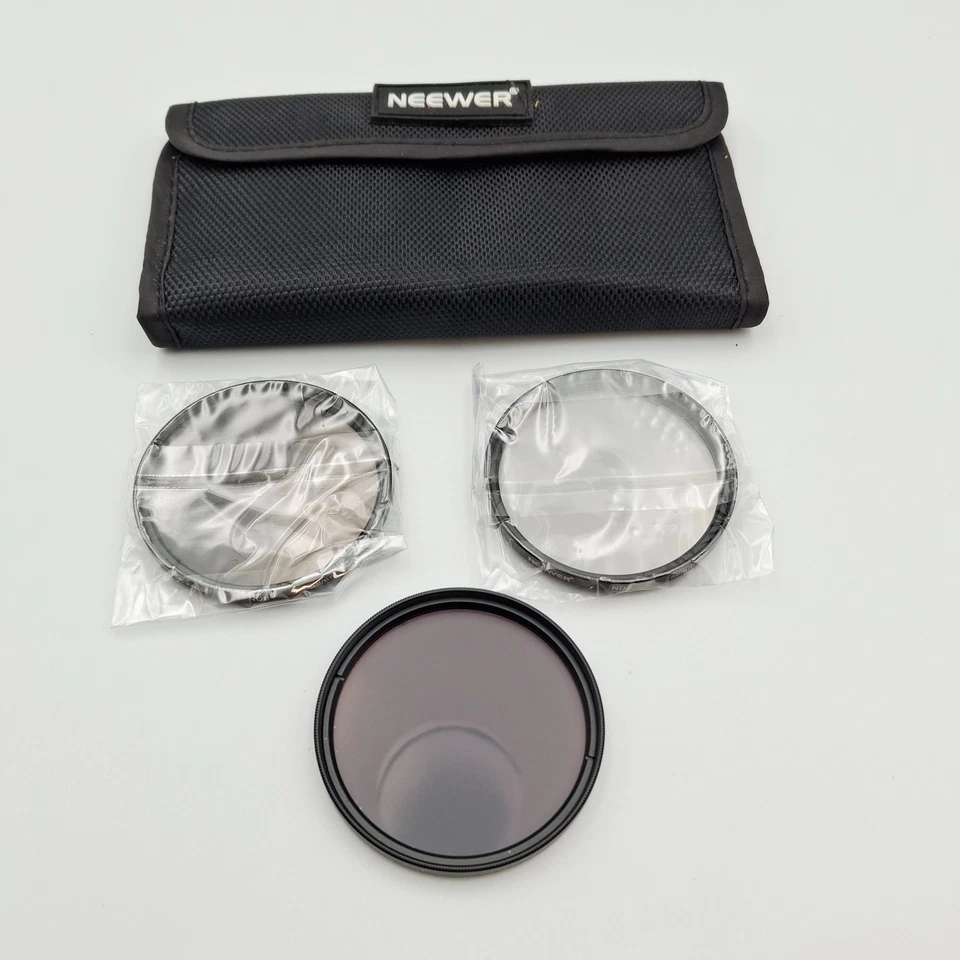 Neewer 58MM Lens Filter Set of 3 + Carrying Case, ND 2, 4 & 8. *VGC*. (refB.O) - Image 2 of 4