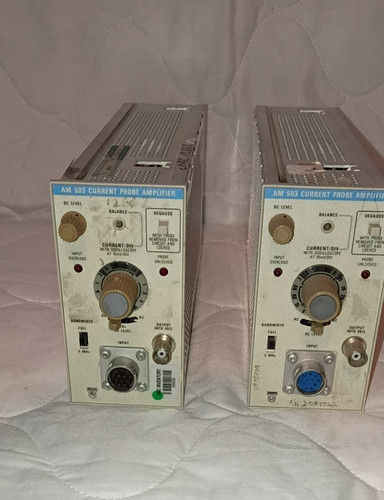 Tektronix AM503 Current Probe Amplifier Plug-Ins   (Lot of 2)