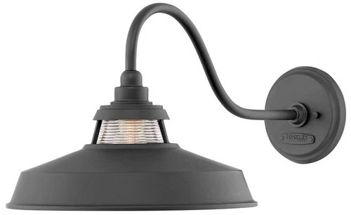 Hinkley Troyer 12" High Black Outdoor Wall Light - Picture 2 of 4