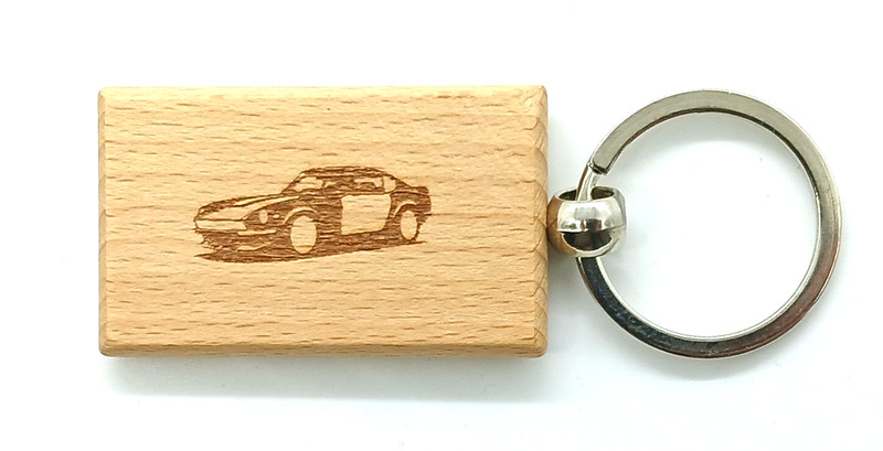 Vintage Porsche 911 Car Rat Rod Keyring Keychain