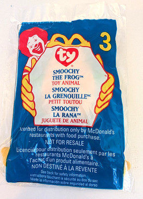 SMOOCHY the Frog TY McDonald's Teenie Beanie #3   1999  New Sealed   5635