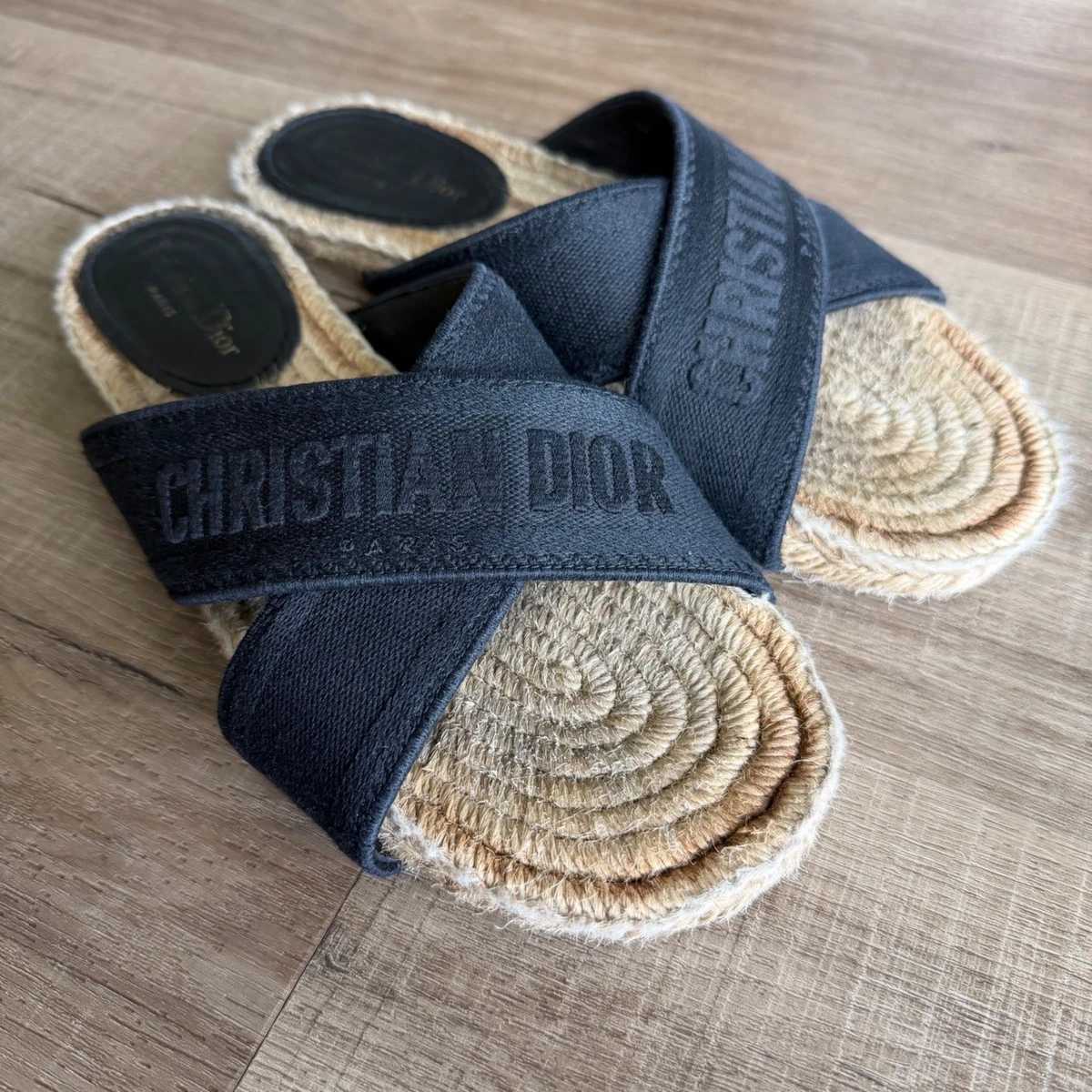 Dior Flat (Under 1 in) Solid Sandals for Women for sale | eBay