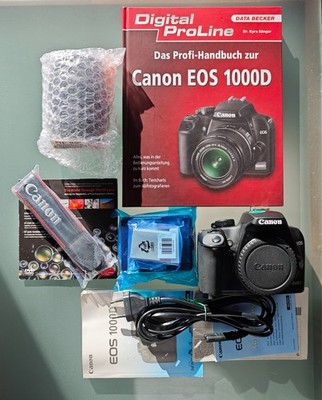 Canon EOS 1000D / EOS Digital Rebel XS 10.1MP Digitalkamera - Schwarz (Kit...