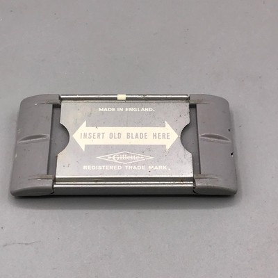 Gillette Double Edge Razors Disposal Tin Design Advertising