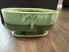 Vintage CP 108 USA Green Pottery Planter