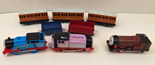 Lot of 8 Thomas The Train Friends Motorized Engines and Cars See Video Clip