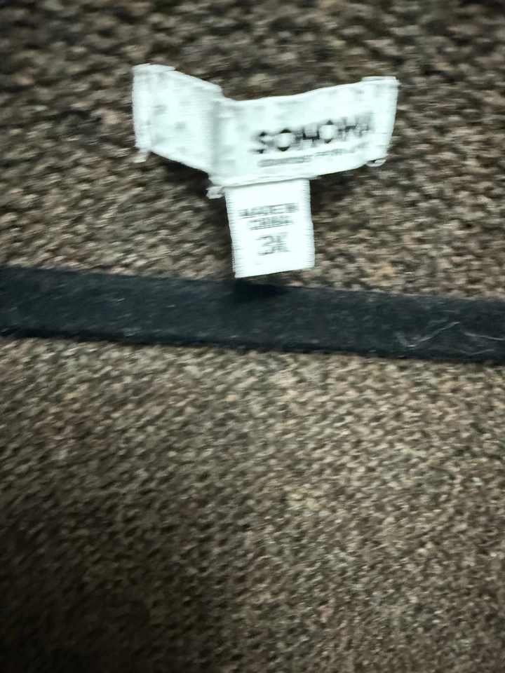 Cárdigan Sonoma Esponjoso Acogedor Marrón Frente Abierto 3X Foto 4 de 4