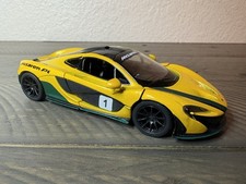 McLaren P1 Scale 1:36 Yellow KINSMART DIECAST PULLBACK ACTION MODEL