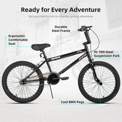 Gemsbok 20 Inch Kids Freestyle BMX Bike for Boys Girls Ages 7-12
