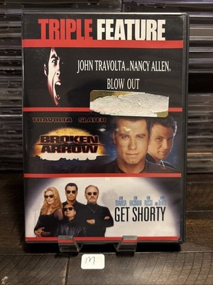 John Travolta - Triple Feature (DVD, 2008) Blow Out, Broken Arrow, Get Shorty M