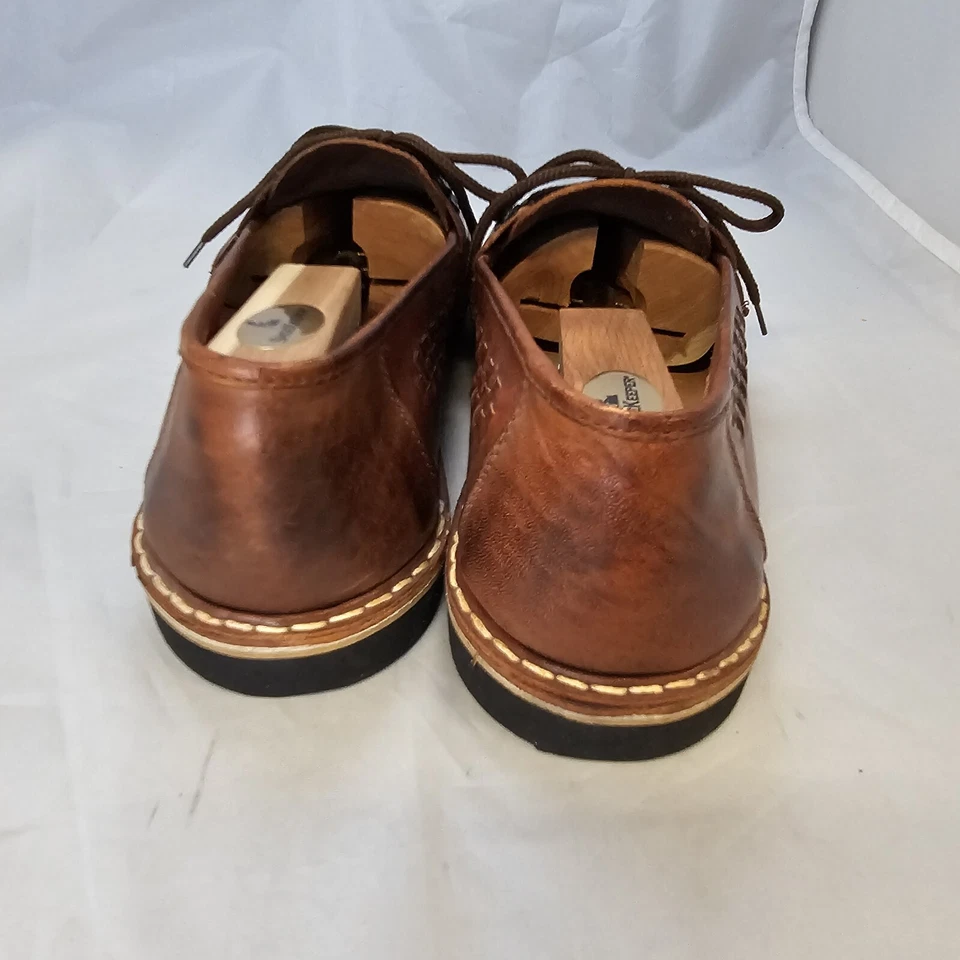 Mocasín de Colección Chaac México Tejido de Cuero Con Cordones Sin Usar Hombres Mexicanos 305 12M NUEVO Foto 4 de 4