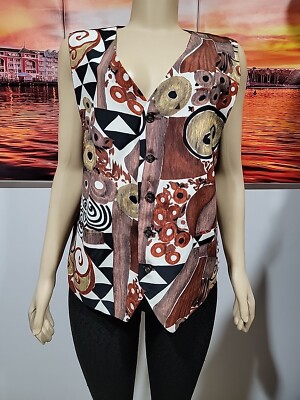 Gruppo Di Capi Abstract Pattern Size 4 Vest #3