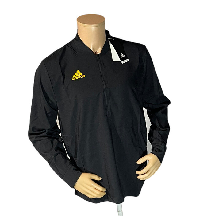 трикотажный пуловер adidas с воротником-стойкой на молнии черный Маленький NWT70 мужской s FQ1732 7890₽