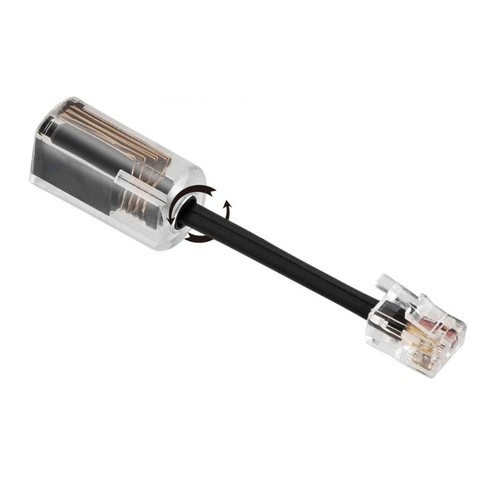 RJ9 4P4C Phone Cord Untangler 360 degree Head Rotating Telephone Cable Detangler - Zdjęcie 6 z 10