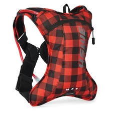 USWE Outlander 2L Hydration Pack w/1.5L 50oz Bladder MTB Off Road Flannel - Red