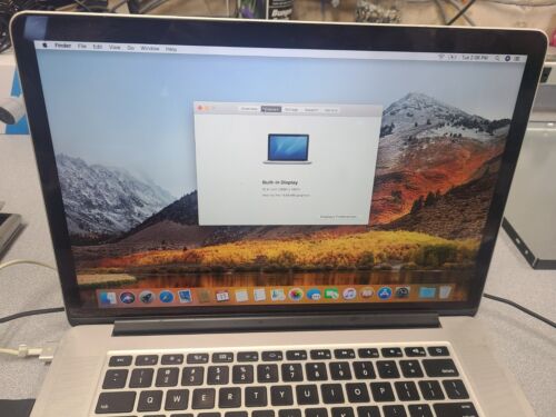 Apple MacBook Pro 15.4'' Intel Core i7 2.2GHz 16GB RAM 256GB SSD Silver Mid2014 - Picture 3 of 12