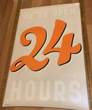 2017 Whataburger Window Film Print Sticker Cling 34.5”x24”