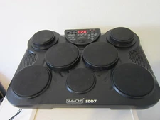 Simmons Digital Drum SDD7 - Black, Rubber Pads - Electronic