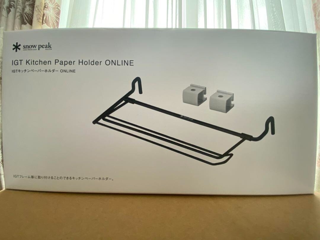 Snow Peak IGT Kitchen Paper Holder Black Seppousai 2023 Snow Peak IGT Kitchen Paper Holder Black Seppousai 2023